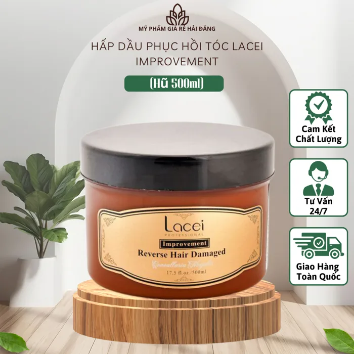 Hấp Dầu Phục Hồi Tóc Lacei Improvement Tăng Độ Bồng Bềnh Cho Tóc Uốn Duỗi  (Hũ 500ml) | Shopee Việt Nam