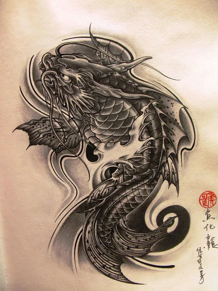 hinh-xam-ca-chep-hoa-rong-phong-thuy-1