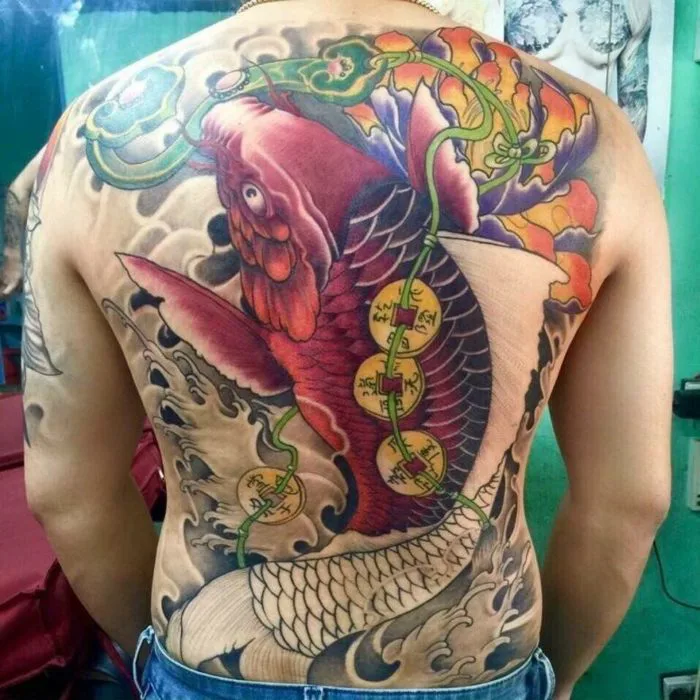 35+ mẫu hình xăm cá chép hóa rồng 