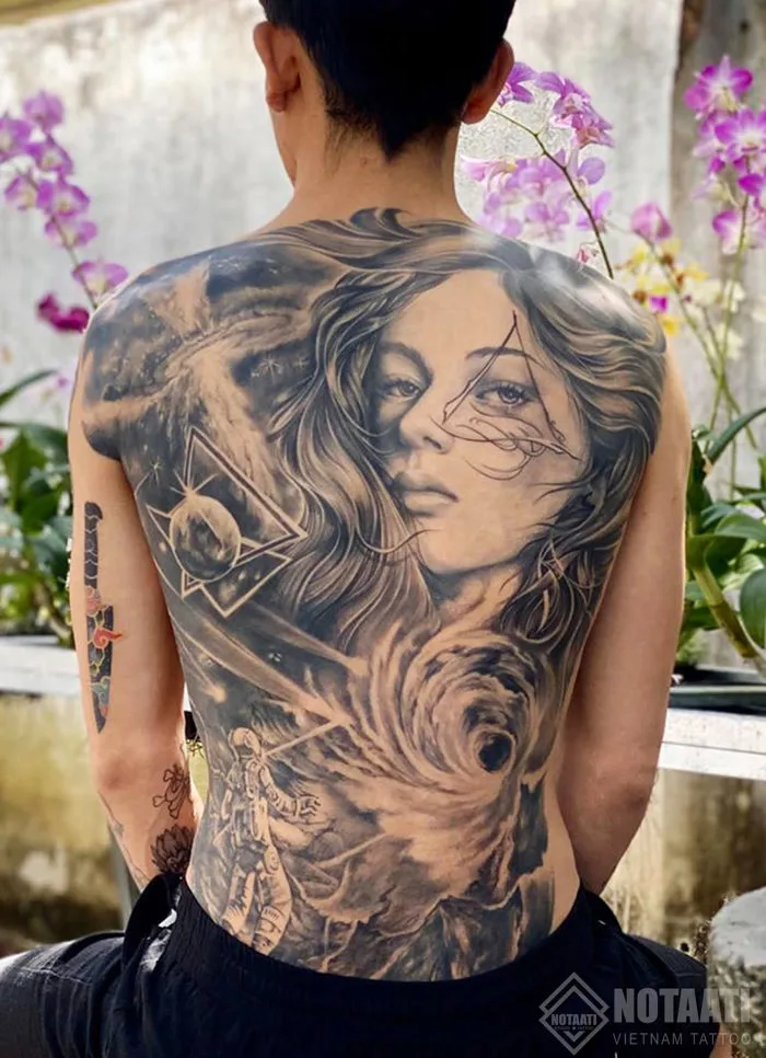 Hình xăm nam cực ngầu cực cá tính - Notaati Tattoo