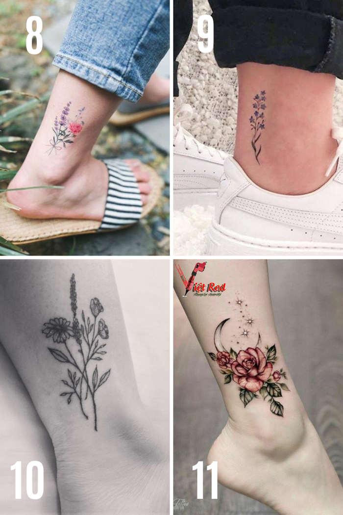 25+ Mẫu hình xăm mắt cá chân đẹp, ấn tượng, ý nghĩa nhất