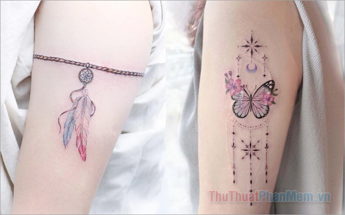 Những mẫu hình xăm tinh tế và quyến rũ dành cho phái nữ tại vị trí cánh tay