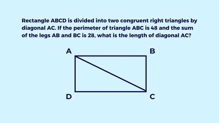 Chinh phục Perimeter of Triangle (chu vi tam giác) trong SAT Math