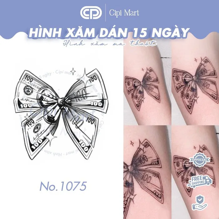 CIPI MART - Hình xăm tạm thời 15 NGÀY - chống nước, cọ xát 1075