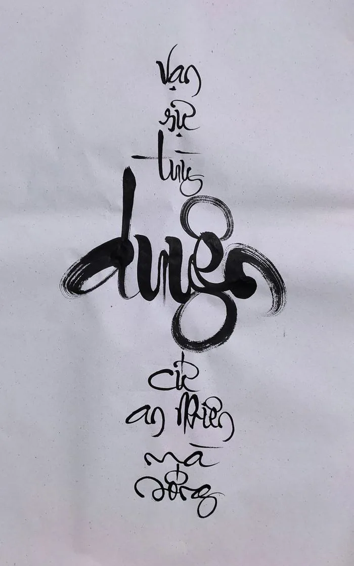 Thư pháp chữ Duyên