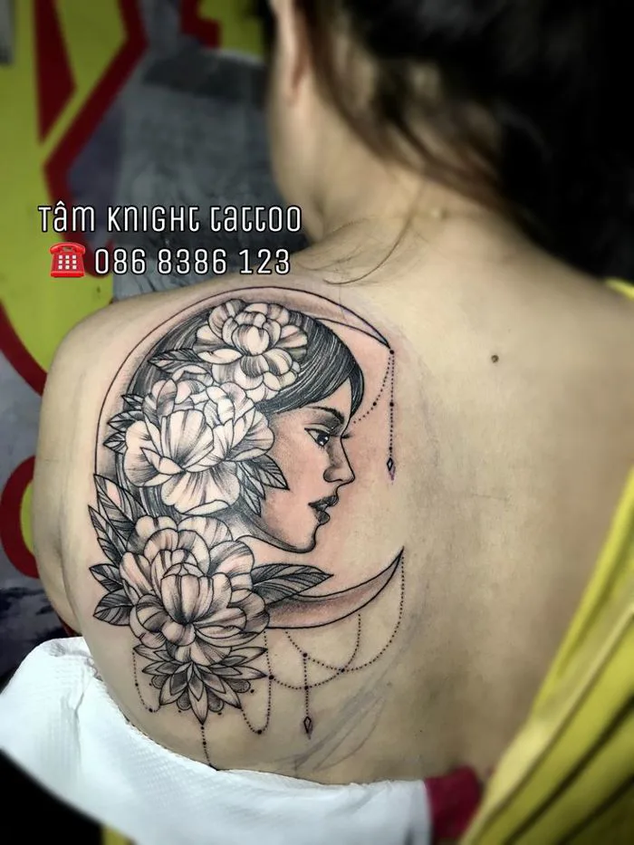 Hình xăm đẹp ở vai, hình xăm cô gái, hình xăm đẹp cho nữ, hình xăm