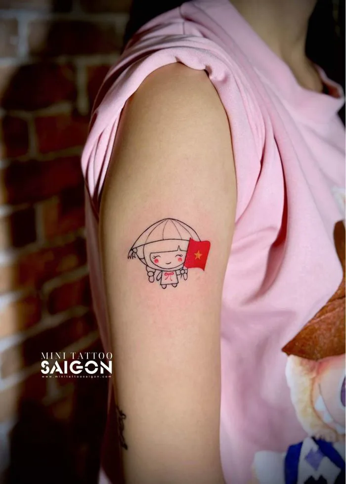 9+ Hình xăm lá cờ Việt Nam đẹp, ý nghĩa và đậm chất tự hào dân tộc – Mini  Tattoo Saigon - Xăm hình nghệ thuật uy tín tại Sài Gòn
