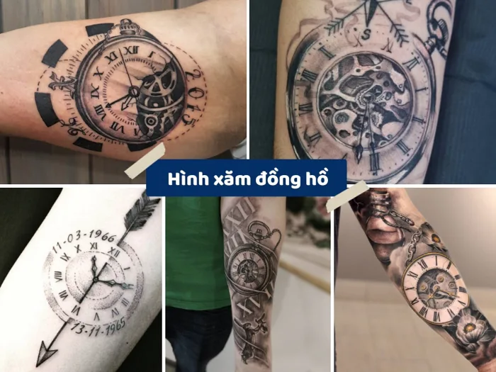 Tổng hợp 50 hình xăm đồng hồ đẹp, độc đáo và ý nghĩa nhất | Yody