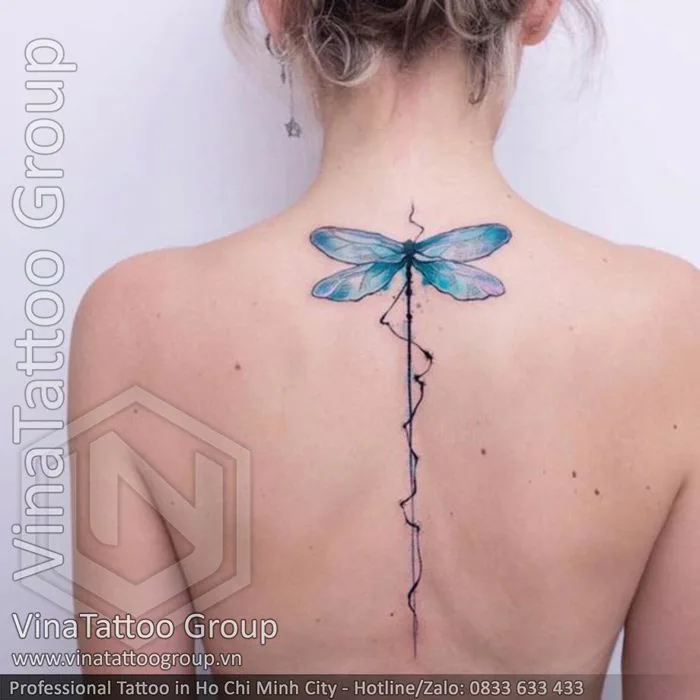 Hình xăm đẹp ở dọc sống lưng - VinaTattoo Group