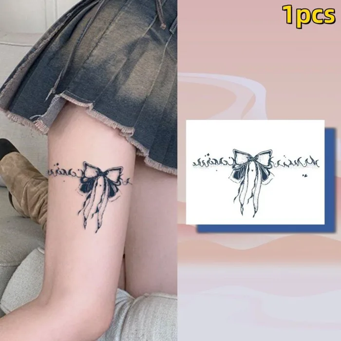 Hình xăm hình nơ ngọn lửa đen gợi cảm đùi và ngực hình xăm cây xăm chống  thấm nước kéo dài trong 15 ngày, gốm nhiều lớp giả tạm thời | Shopee