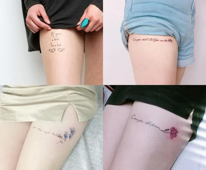 Những mẫu xăm chữ ở đùi đẹp nhất, mang đến phong cách độc đáo và ấn tượng