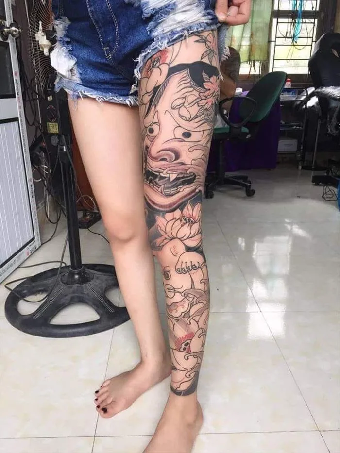 Hình xăm cho nữ | Hình xăm gia đình, Hình xăm chân, Full chân nữ