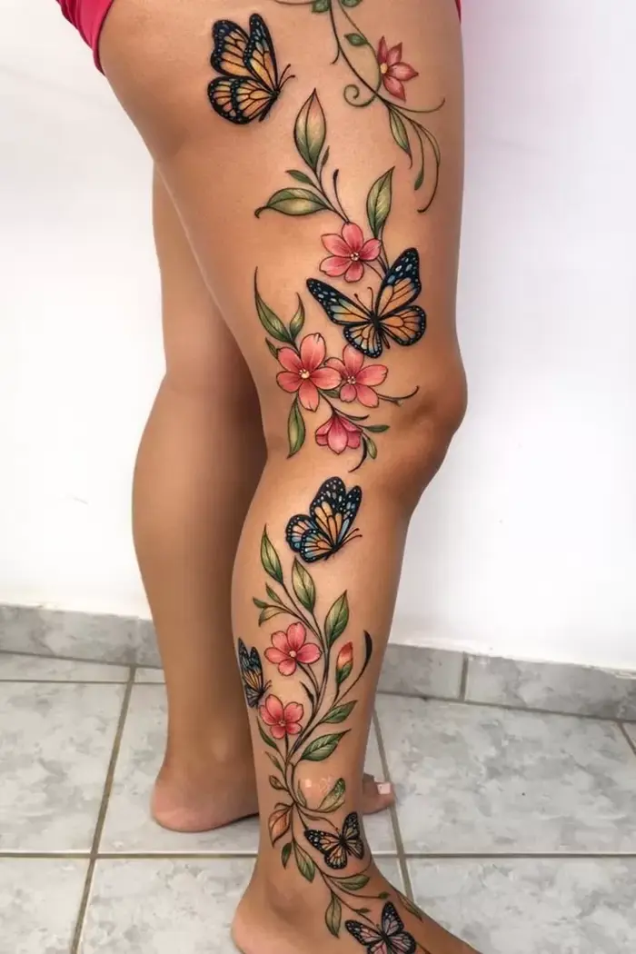 15+ Mẫu Hình Xăm Full Chân Cho Nữ Cuốn Hút Và Cá Tính