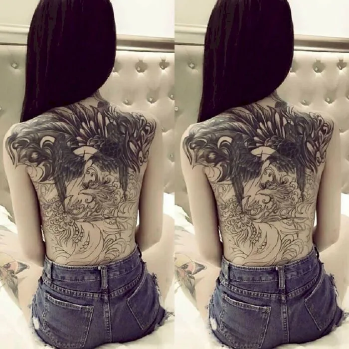 101 Hình xăm phượng hoàng đen trắng đẹp nhất, tải miễn phí