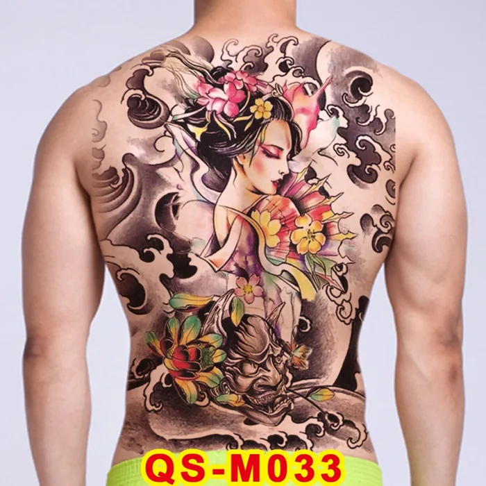 Loại Ngắn Ngày] Hình Xăm Kín Lưng Cô Gái Geisha Chụp Ảnh, Đóng Phim, Dễ  Dàng Tẩy Xóa - Dùng 2-5 Ngày (35x48cm) | Shopee Việt Nam