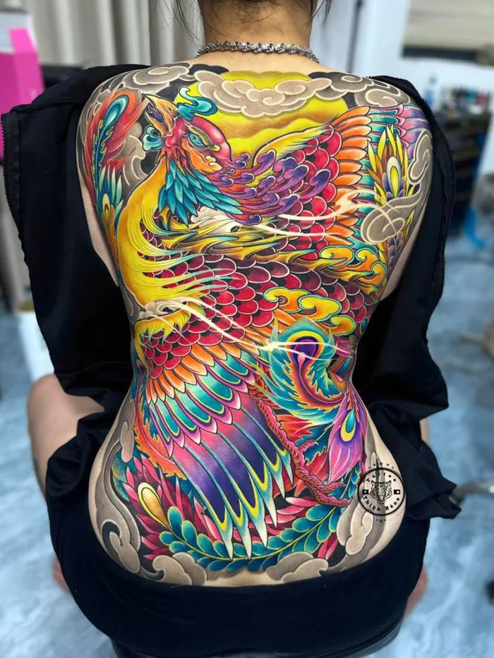 Tattoo phượng hoàng full lưng nữ | Xăm hình nghệ thuật, Hình xăm nữ, Nửa  người