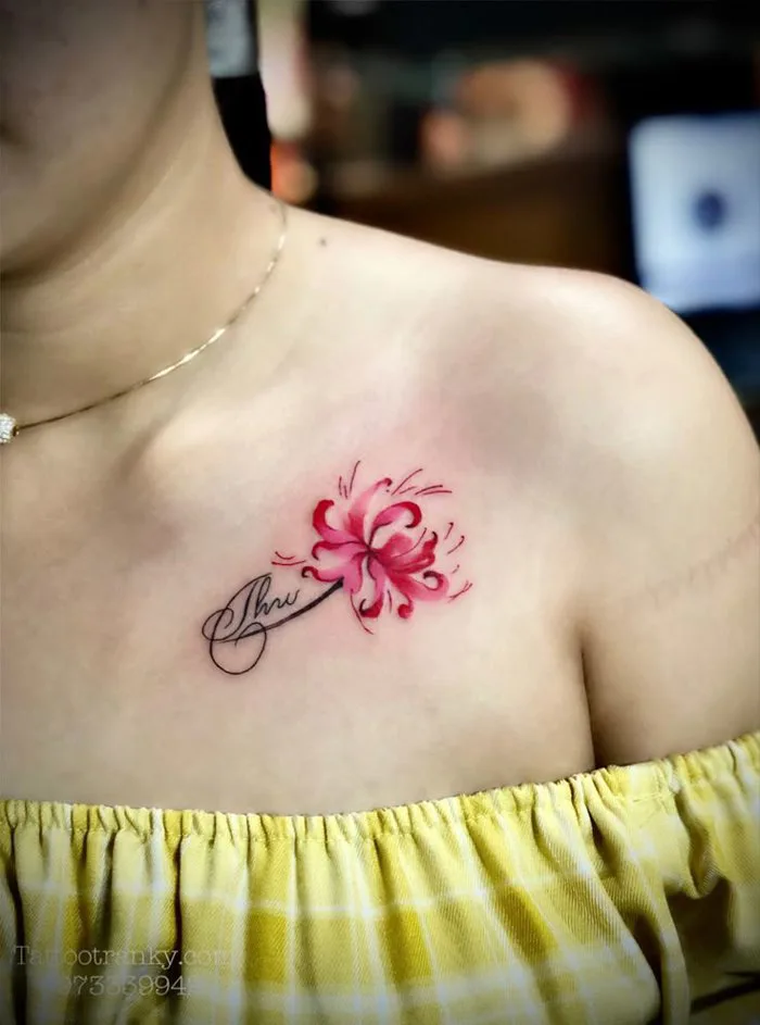 Tattoo hoa Bỉ ngạn