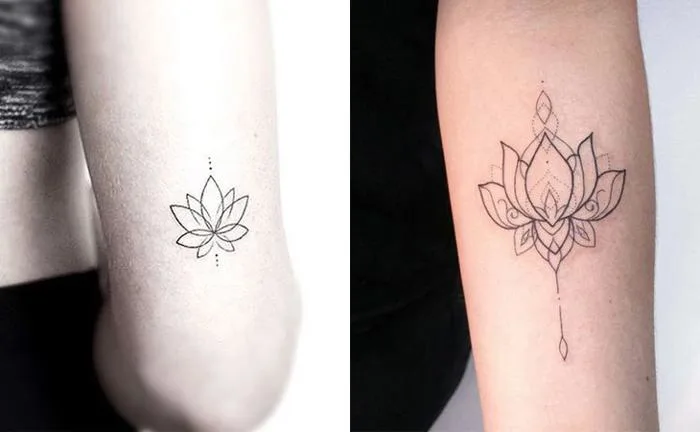 Hình xăm hoa sen và vị trí xăm đẹp cho cả nam và nữ
