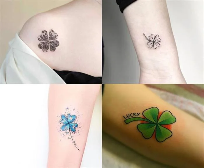 Hình Xăm Cỏ 4 Lá: Ý Nghĩa, Biểu Tượng May Mắn & Những Mẫu Đẹp Nhất - Hình  xăm nghệ thuật Lucky Tattoo