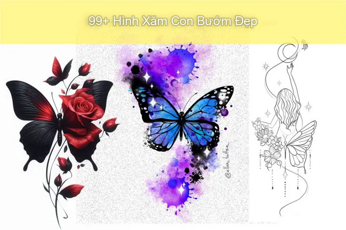 99+ Hình Xăm Con Bướm – Biểu Tượng Của Tự Do Và Sự Biến Đổi