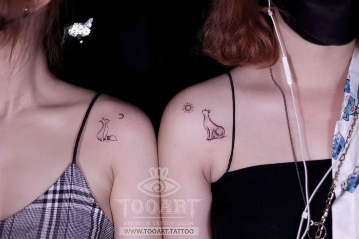 Hình Xăm Cặp Đôi Đẹp & Ý Nghĩa – Xăm Mini Tình Yêu | TooArt Tattoo