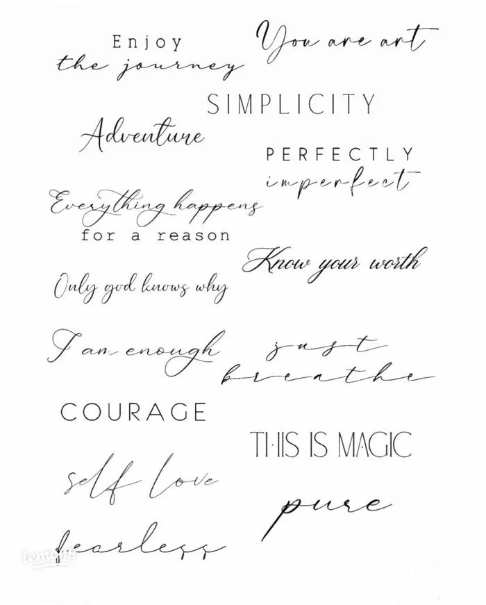 20+ font chữ xăm đẹp, hình xăm chữ mini ý nghĩa (kèm gợi ý câu tiếng Anh)