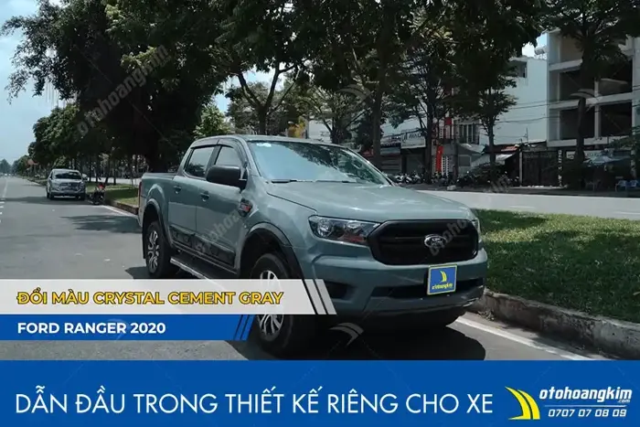 Dán đổi màu xám xi măng Ford Ranger cực chất | Wrapstyle