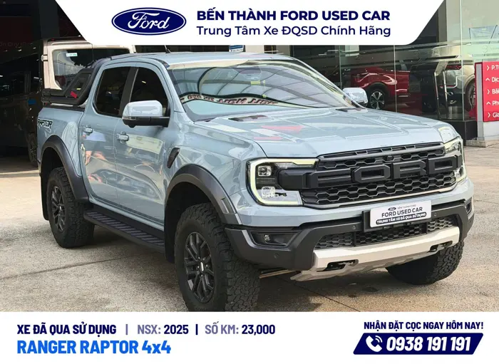 Ford Ranger Raptor 2025 Màu Xám