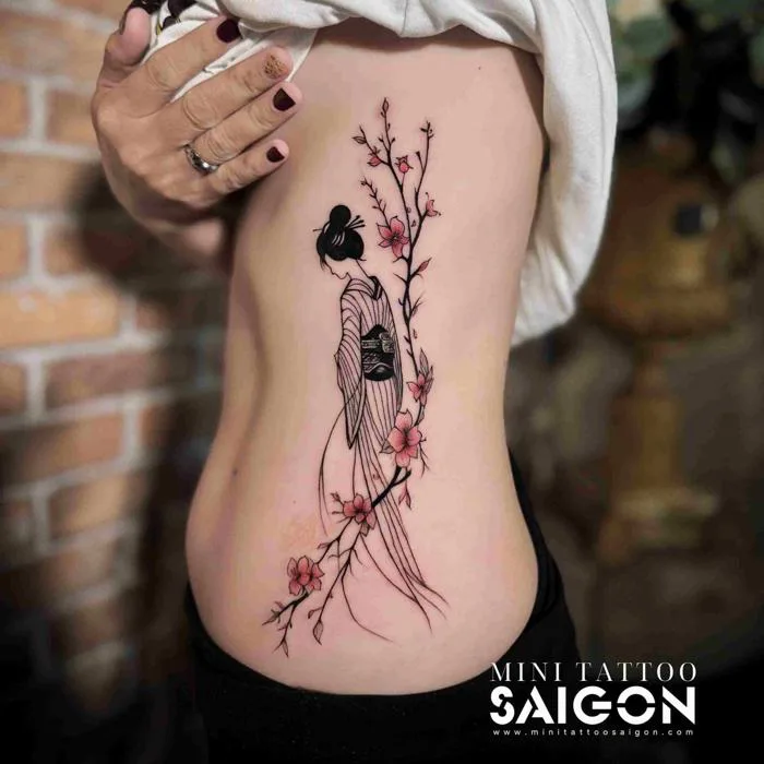 Tổng hợp 20+ mẫu hình xăm bên hông nữ đẹp, độc đáo nhất – Mini Tattoo  Saigon - Xăm hình nghệ thuật uy tín tại Sài Gòn