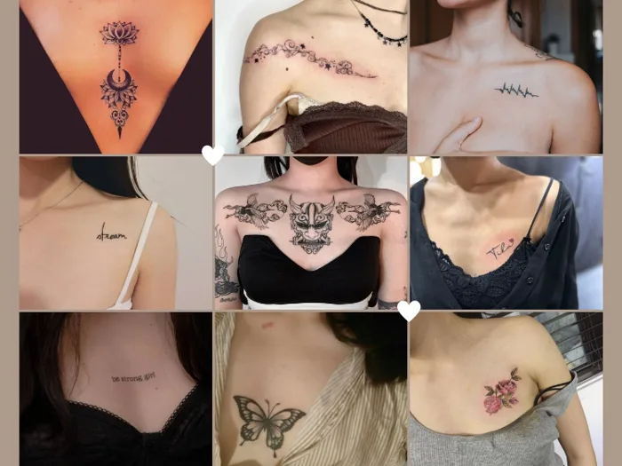 TOP 50+ hình xăm ở ngực cho nữ mini tinh tế, đẹp phát ngất | Yody