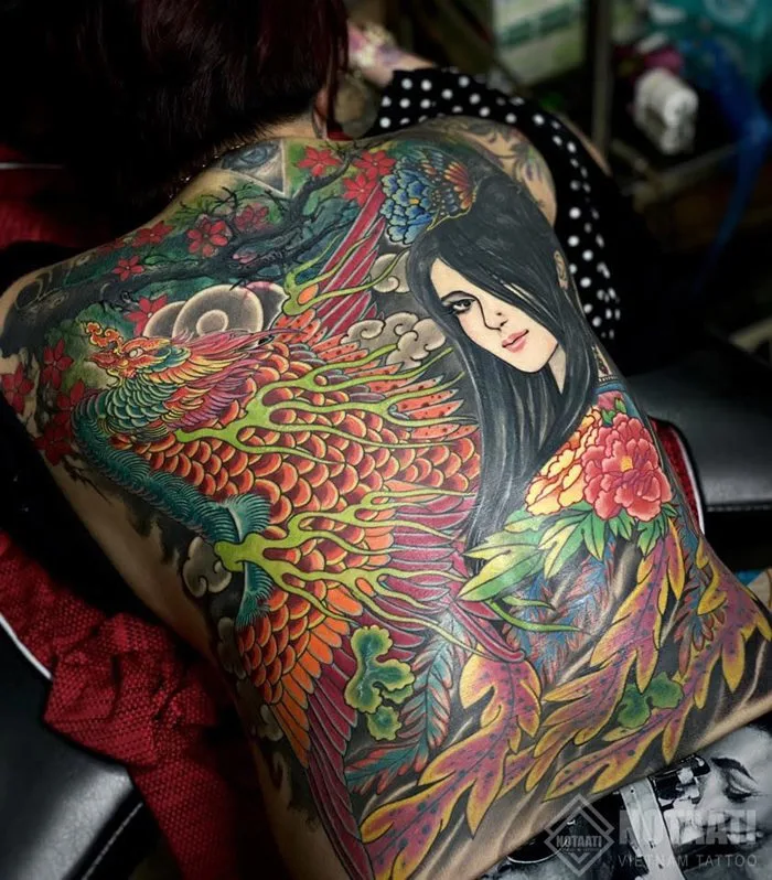 Hình xăm cô gái đẹp kiêu sa trong nghệ thuật xăm - Notaati Tattoo