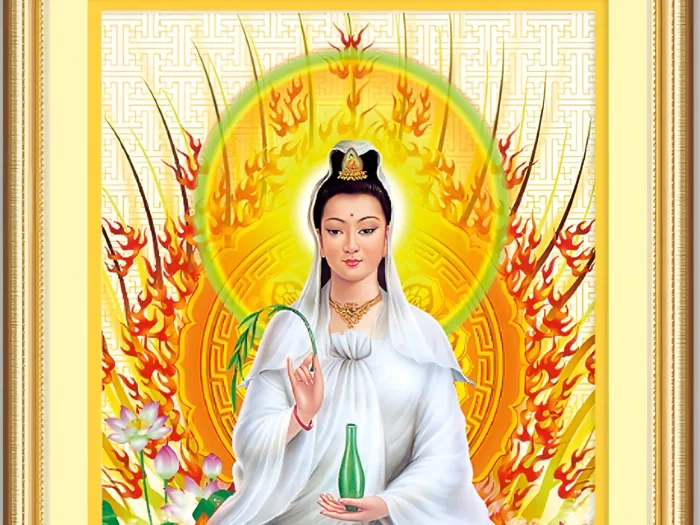 99+ Mẫu tranh Phật Bà Quan Âm đẹp hợp phong thủy