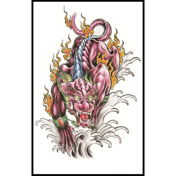 Hình xăm dán nam tatoo kỳ lân kích thước 15 x 21 cm - Lazada | Lazada Việt  Nam