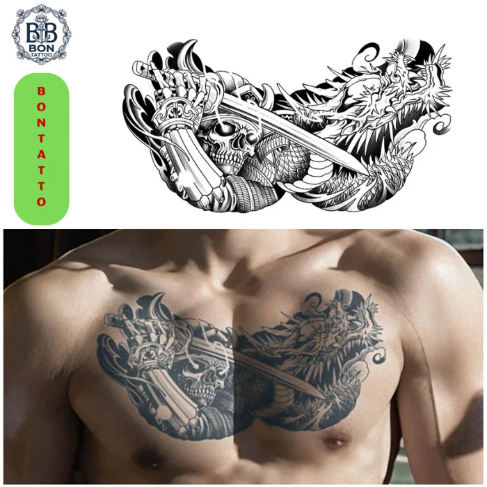 Hình xăm đầu rồng - Giá Tốt, Sale Tháng 10, Ship 0 Đồng | Shopee Việt Nam