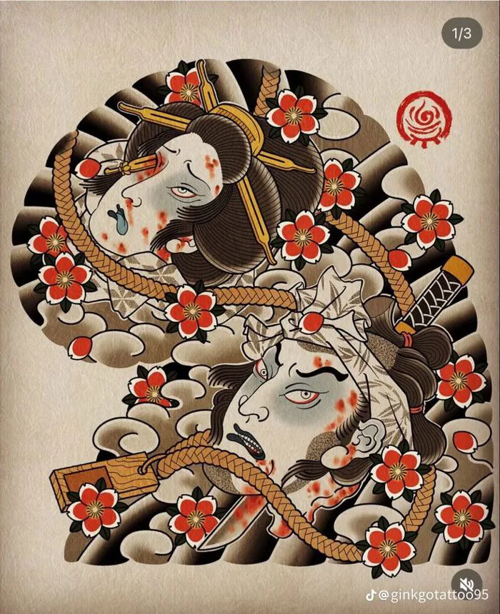 Hình xăm samurai | Hình xăm tay, Hình xăm irezumi, Hình xăm yakuza
