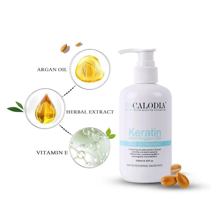 Kem Xả Khô Dưỡng Tóc Phục Hồi Tóc Hư Tổn CALODIA KERATIN 250ml,Gel Xả Khô  giữ nếp tóc uốn căng sóng