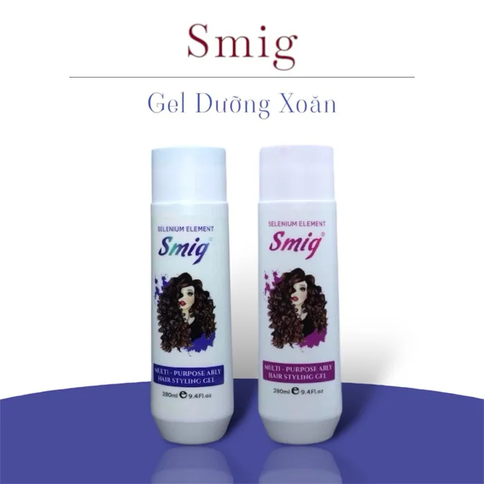 Dưỡng Xoăn Tạo Kiểu Giữ Nếp Smig 280ml Xả Khô Smig Kem bóp tóc xoăn tạo  kiểu tóc uốn
