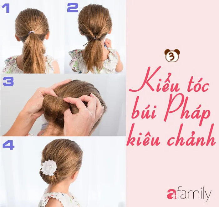 Hướng dẫn 12 kiểu tóc cho bé gái siêu đẹp dễ làm chưa mất tới 7 phút
