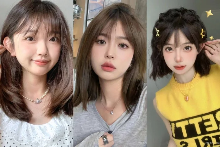 15+ Kiểu tóc ngắn ngang vai mặt tròn TRẺ TRUNG xinh đẹp