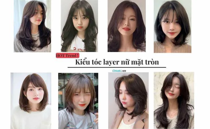 40+ Kiểu tóc layer nữ mặt tròn đẹp, trẻ trung dẫn đầu Hot Trend 2026
