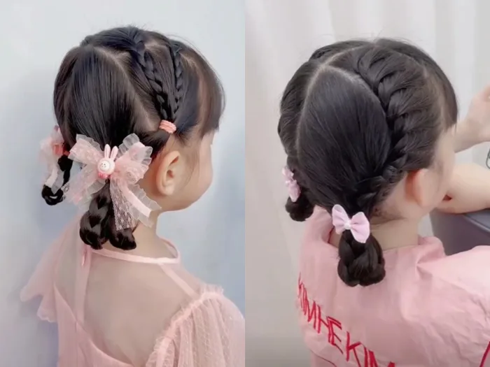 15+ kiểu tết tóc cho bé đến trường luôn dễ thương