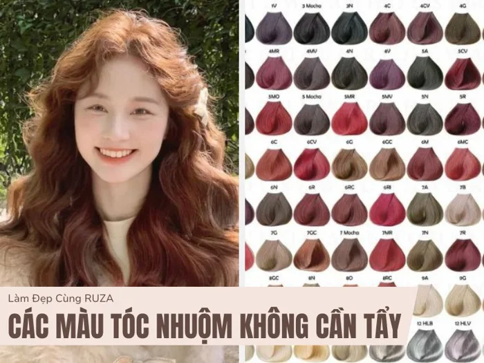 Các Màu Tóc Nhuộm Không Cần Tẩy THỜI THƯỢNG