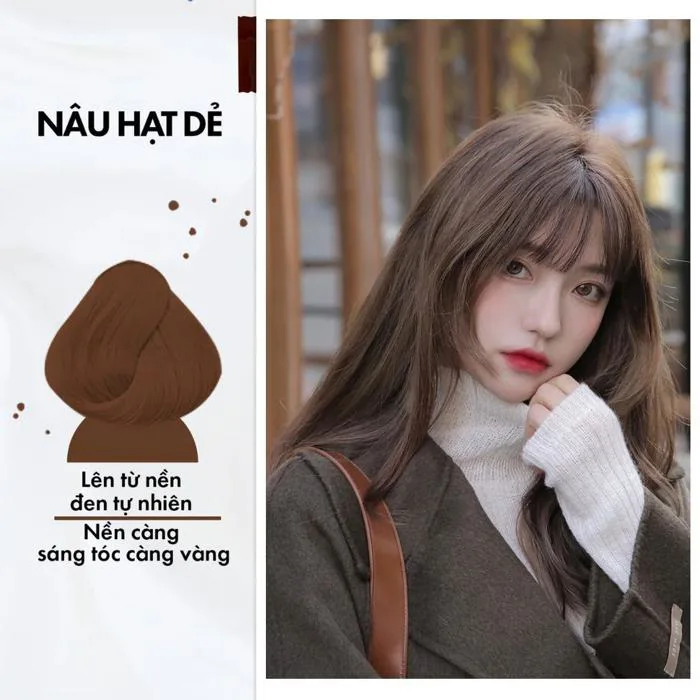 Thuốc Nhuộm Tóc Dạng Tuýp Nâu Hạt Dẻ (Không Cần Tẩy) Damask - Mỹ Phẩm Chính  Hãng