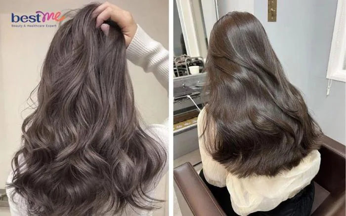 Bảng màu tóc nâu khói đẹp 2025 cho nàng thêm sang chảnh