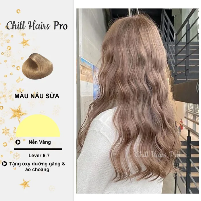 Thuốc Nhuộm Tóc MÀU Nâu Trà Sữa Cần Tẩy | Chillhair,Chillhairs