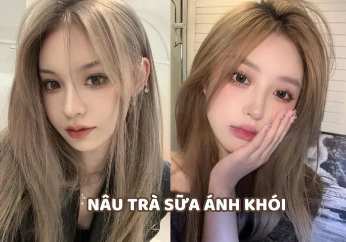 Top 15 kiểu tóc nâu trà sữa tôn da ai nhuộm cũng đẹp 2026