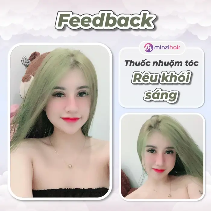 Thuốc nhuộm tóc màu RÊU KHÓI SÁNG