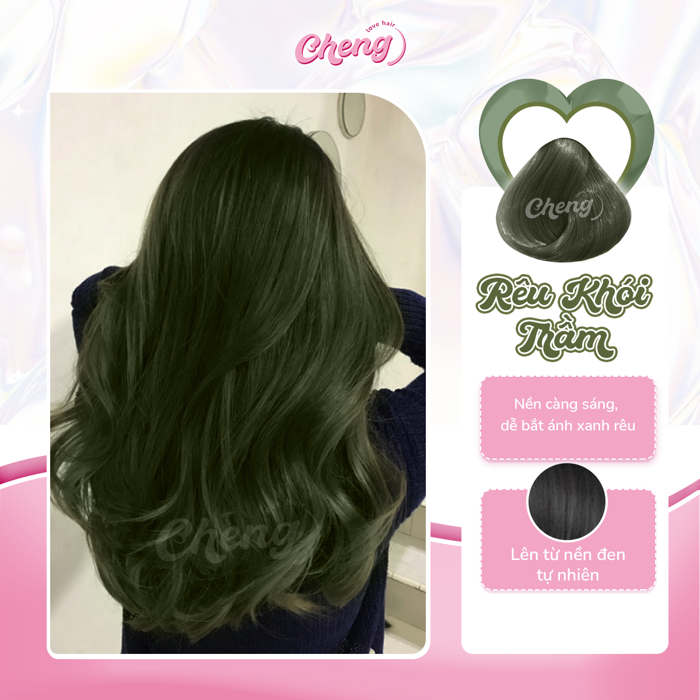 Thuốc nhuộm tóc RÊU KHÓI TRẦM Không Tẩy - Cheng Love Hair