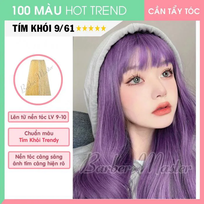Nhà phân phối thuốc nhuộm tóc màu Tím Khói lớn nhất miền nam |  Thankinhtoc.vn