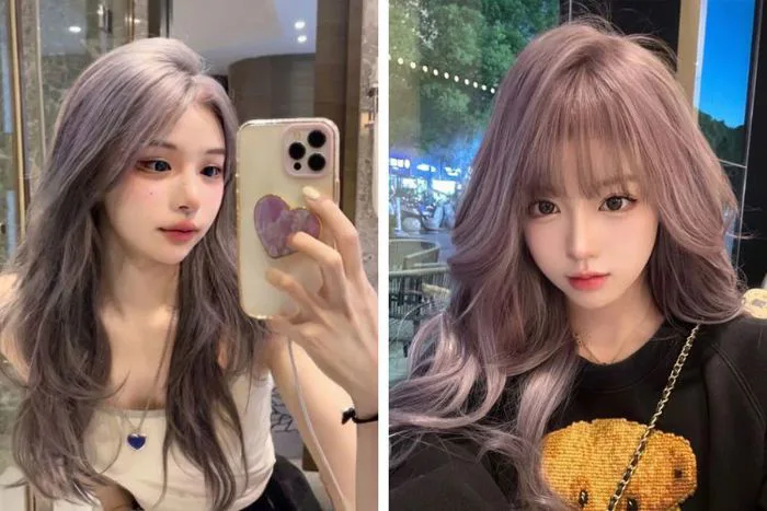 13+ Kiểu nhuộm tóc tím khói cực HOT TREND cho nàng